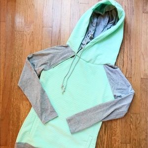 Ampersand Avenue Mint & Grey Hoodie